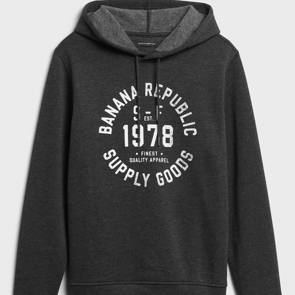 Banana republic fleece lined hoodie